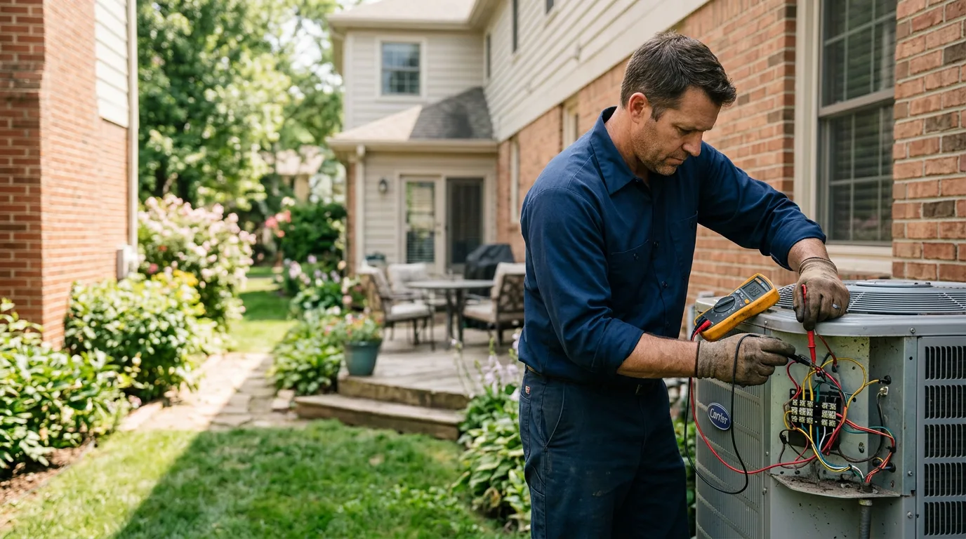 HVAC technician working near Elwood, NJ